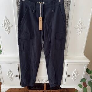 Go by Go Silk Washable Silk Black Cargo Pants